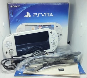 Sony Playstation PS Vita 2000 Slim PCH-2000 ZA14 Pearl White Charger Box Japan - Bild 1 von 4