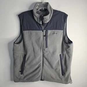 LL Bean Full Zip Wool Blend Winter Mens Sweater Vest Fleece Lined Size  XL - Picture 1 of 8