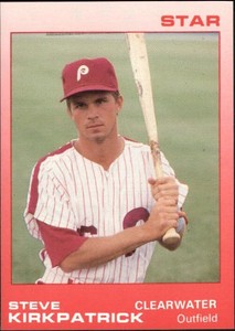 1988 Clearwater Phillies Star #16 Steve Kirkpatrick