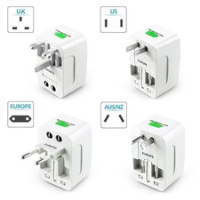 Universal US AU UK EU Adapter Outlet Converter WorldwideTravel Power Supply Plug
