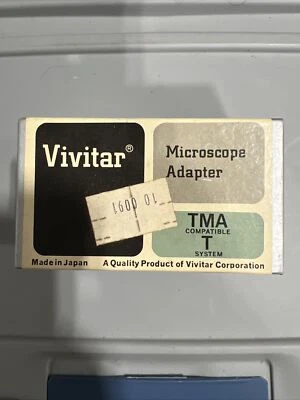 Vivitar Microscope Adapter TMA COMPATIBLE T SYSTEM. Japanese Construction.  Foto 1 de 2