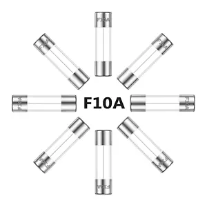 10A 250V 5X20Mm Fast Blow Glass Fuse 10 Amp 250 Volt 0.2 X 0.78 Inch Fast-Acting - Picture 1 of 12