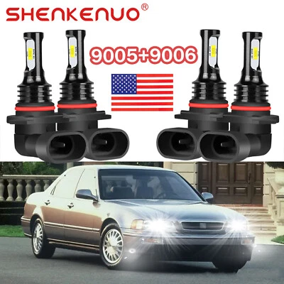 LED Headlight Bulbs Kit 6000K For Buick Park Avenue 1991-2005 High & Low Beam - Image 1 of 4