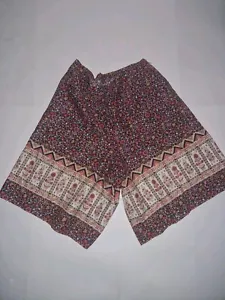 Vintage 70s Handmade Culottes Shorts With Pockets Psychedelic Hippy Hippie... - Picture 1 of 5