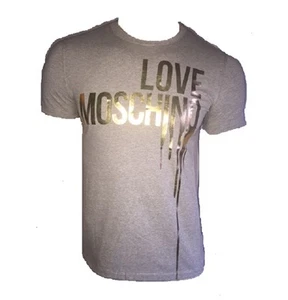 T SHIRT LOVE MOSCHINO GRIS ET OR - Imagen 1 de 1