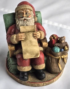 Figurina Babbo Natale in sedia vintage Wangs International 1991 - Foto 1 di 4