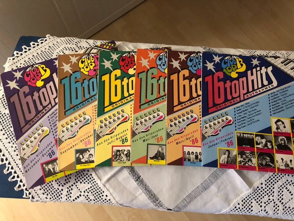 Club Top 13 "16 Top Hits 1986 aus den Hitparaden, original Aufnahmen, 6 LP's - Bild 1 von 4
