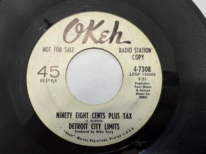 Northern Soul PROMO 45 - Detroit City Limits "Ninety Eight Cents.." Okeh HÖREN - Bild 1 von 2