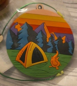 CAMPING, Camper, Tent Camping, Wilderness, Campfire Christmas Ornament - 3" CUTE - Picture 1 of 1