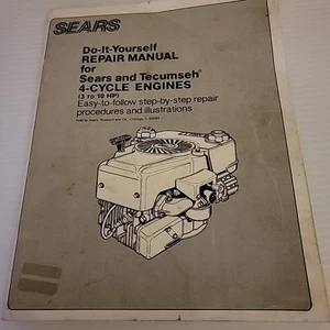 Vintage SEARS Do-It-Yourself REPAIR MANUAL for 4-Cycle Engines - *Good Cond* - Imagen 1 de 11