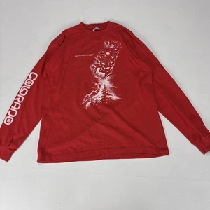 Vintage 80s COLORADO Shirt Large Red Skiing Print Long Sleeve Breckenridge USA - Bild 1 von 11