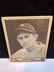 1940 Play Ball #17 Buddy Myer - Senatori - VG+ Washington Senators - Foto 1 di 2