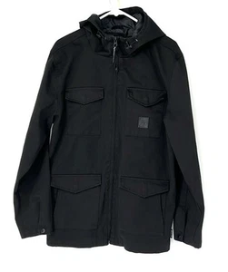 DC Men's Black mastaford Jacket Size large Hooded Full Zip Great Condition - Picture 1 of 12