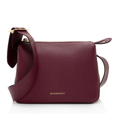 Burberry London Shoulder Bag Burgundy Red Calf  Grain Leather - Image 1 of 4
