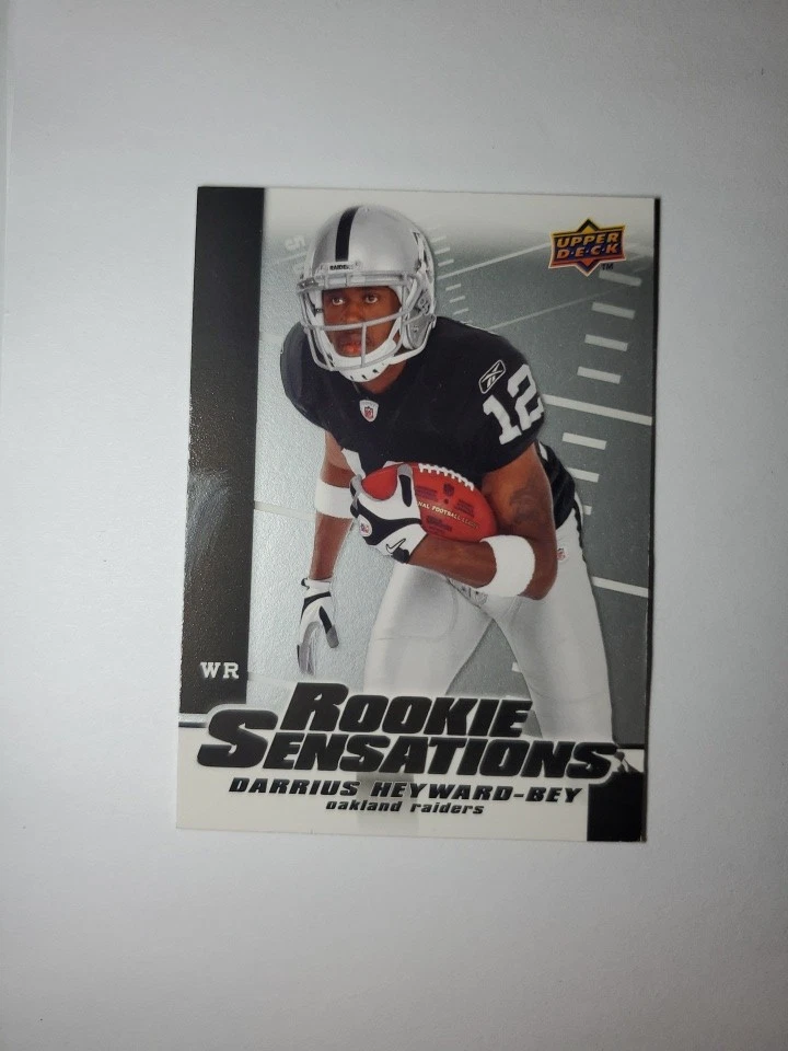 2009 Upper Deck Set DARRIUS HEYWARD-BEY ROOKIE SENSATIONS Insert #RS-DH RAIDERS  - Image 1 of 2