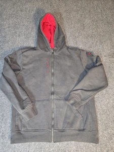 Sudadera con Capucha Tesla Cremallera Completa Para Hombre Talla Mediana Gris Rojo Logo Sudadera Logo Unisex - Imagen 1 de 8