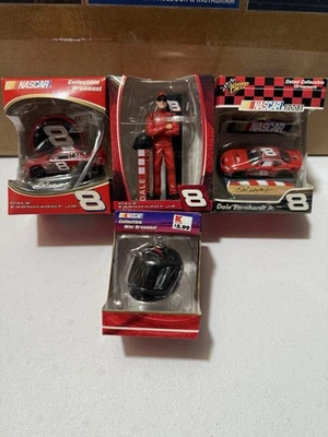 PACK DE 4 adornos NASCAR DALE WONHARDT JR #8 nuevos en caja coleccionables Foto 1 de 4