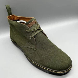 Dr Martens Mayport Twill Chukka Boots R20768303 Forest Green Mens Uk 11 Shoe - Picture 1 of 7