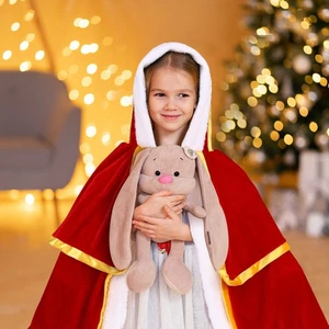 SOIMISS Capa de Navidad Mujer Roja Capa con Capucha Navidad Papá Noel Bata Navidad - Imagen 1 de 7