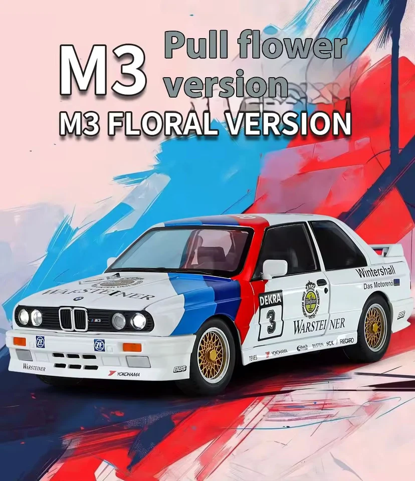 Nuevo 1:24 BMW M3 E30 1988 Diecast Vehículo Modelo Coche de Juguete Colección Niños Regalos Reino Unido Foto 1 de 4
