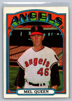 1972 Topps #196 Mel Queen California Angels - Image 1 of 2