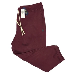 Pantalones deportivos Polo Ralph Lauren para hombre 2XB grandes y altos RL polar con cordón rojos nuevos - Imagen 1 de 5