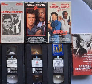 Lethal Weapon 1-4 Trilogy VHS Tape Collection Lot - Picture 1 of 7
