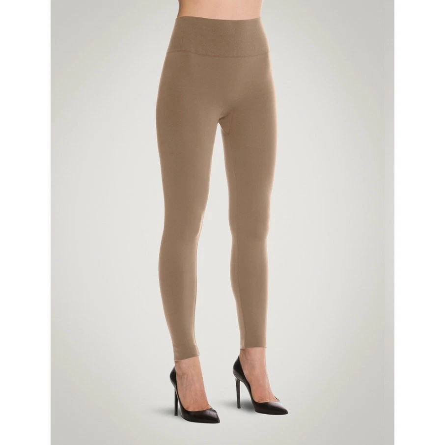 NUEVO CON ETIQUETAS Wolford Aurora Leggings Alisadores Forma Clara Almendra Desnudo Tostado Marrón Claro XS Foto 1 de 4
