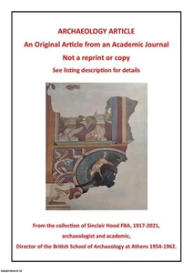 MINOAN SACRED EMBLEMS. AUTHOR'S PRESENTATION COPY. REPRINTED FROM ANTICHITA CRET - Foto 1 di 1