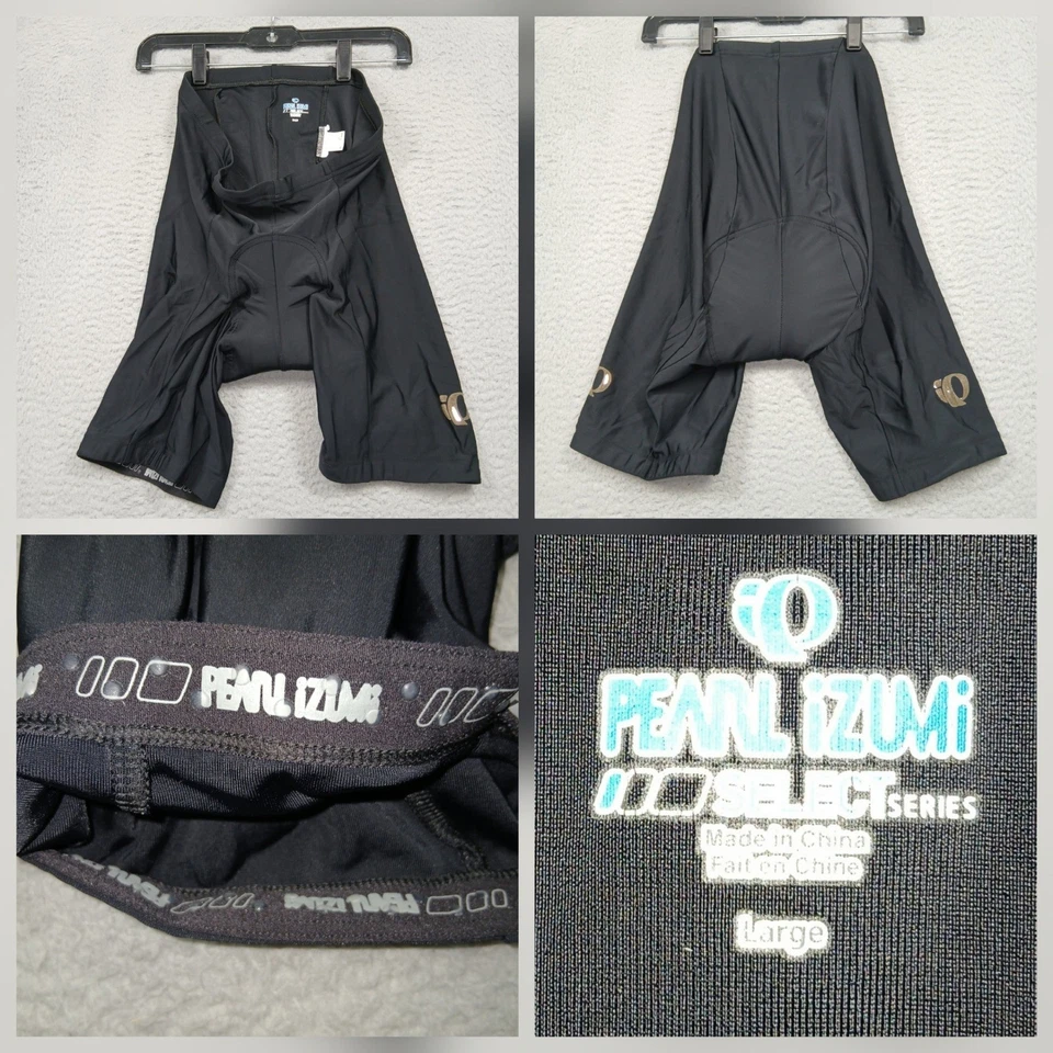 Pantalones Cortos de Ciclismo Pearl Izumi Hombres L Negros Acolchados en Bicicleta Paseo SELECT Serie Foto 1 de 4