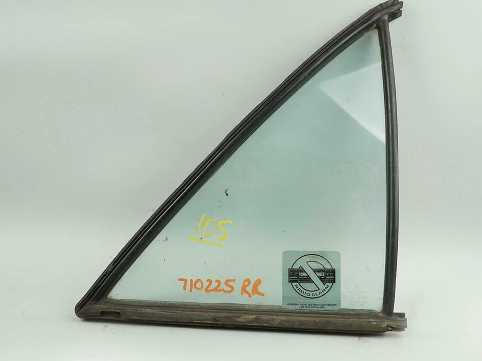 1988 - 1991 Mercedes Benz 300Se W126 Door Vent Window Glass Rear Right Passenger Foto 1 de 4