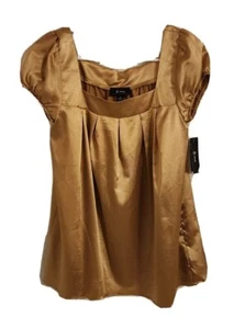NUEVO CON ETIQUETAS Para mujeres B WEAR B Blusa Dorada Prenda para el torso Camisa Talla Mediana por BYER CALIFERIA - Imagen 1 de 9