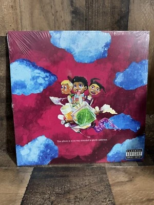 J. Cole - KOD Alternate Cover Pink Vinyl Record - Image 1 of 3