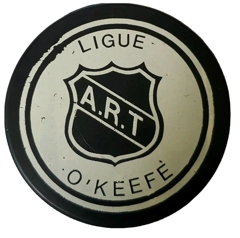 O'KEEFE LIGUE A.R.T. ART VICEROY MFG. VINTAGE OFFICIAL HOCKEY PUCK RARE - CANADA Cover