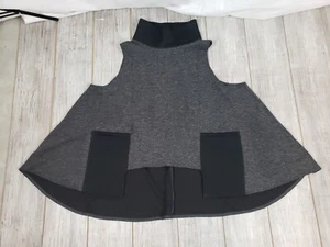 Vestido Takara Top Mujer Talla XL P Gris Sin Mangas Logenlook Capucha Cuello Línea A - Imagen 1 de 8