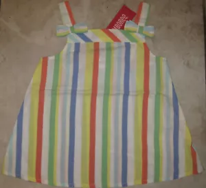 NWT Gymboree Mermaid Magic Stripe Woven Aline Tank Top Tee 5 NEW - Picture 1 of 1