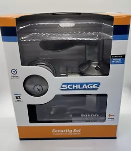Schlage Security Set Accent FB50 V ACC 619 Brushed Nickel Door Knob - Picture 1 of 8