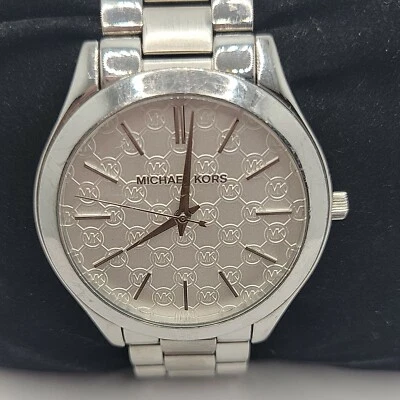 Michael Kors Runway MK3371 Womens Stainless Steel Analog Dial Quartz Watch BC697 - Image 1 of 4