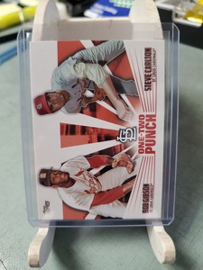  BOB GIBSON STEVE CARLTON 2023 TOPPS SERIES 1 #12P-22 ONE-TWO PUNCH BY