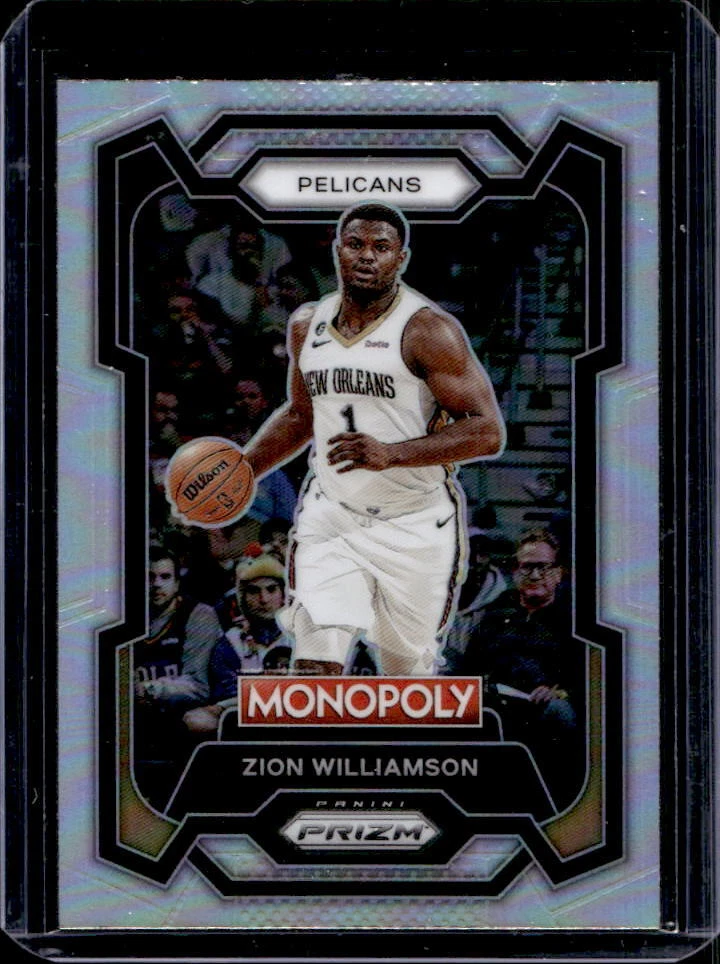 2023-24 Prizm Monopoly Zion Williamson Silver Prizm #55 Pelicans