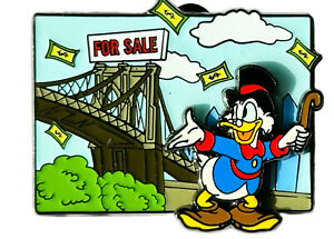 Disney Pin Uncle Scrooge McDuck - Brooklyn Bridge For Sale