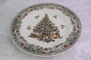 Queen's Myott Seasons Greetings Holiday Salad Plate (s) Multi-color Columbia - Picture 1 of 7