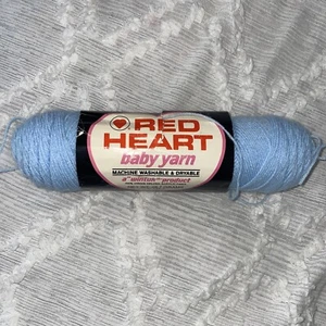 Vintage Coats & Clark's Red Heart Baby Wintuk 1 oz 3 ply #802 Baby Blue Lot 4921 - Picture 1 of 4