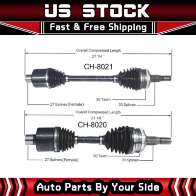 2 ejes delanteros traseros Surtrack CV para Dodge Intrepid 1996-1997 Foto 1 de 4