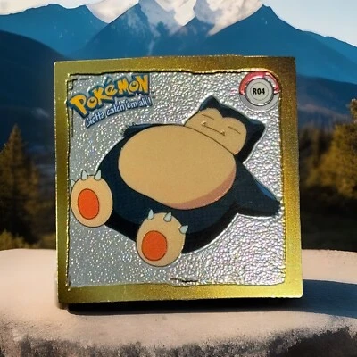 Snorlax R04, NM, Gold Bordered Holo, Artbox Series 1, 1999 Sticker Pokémon Cards - Image 1 of 3