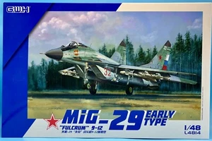 Great Wall Hobby GWH L4814 1/48 MiG-29 Early Type "Fulcrum" 9-12 Brand New Kit - Picture 1 of 2