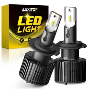 2pcs AUXITO MINI LED Headlight Bulbs Kit H7 16000LM 6000K High Low Beam White US - Picture 1 of 12