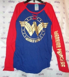 Original DC Comic Wonder Damen MÄDCHEN Metallic Print Bluse 10-12 Jahre T-Shirt Top - Bild 1 von 5