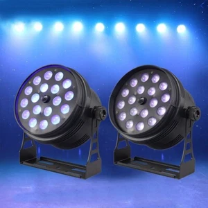 2pack Stage PAR Can RGBWA+UV 6 IN 1 DJ light 18*18w zoom DMX led par stage light - Picture 1 of 7