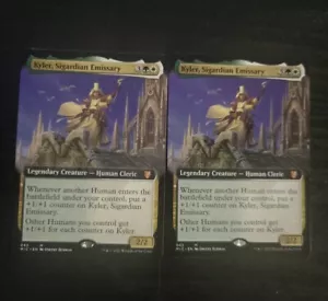 (2) NM Extended Art Kyler, Sigardian Emissary Midnight Hunt Commander MIC #042 - Picture 1 of 2